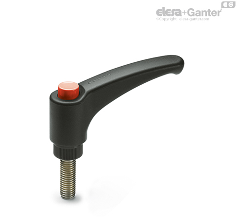 ERX-SST-p Adjustable handles Stainless steel threaded stud